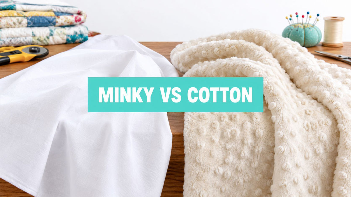 Best Fabric for Quilt Backing: Minky vs Cotton - On Pins & Needles Quilting Co.