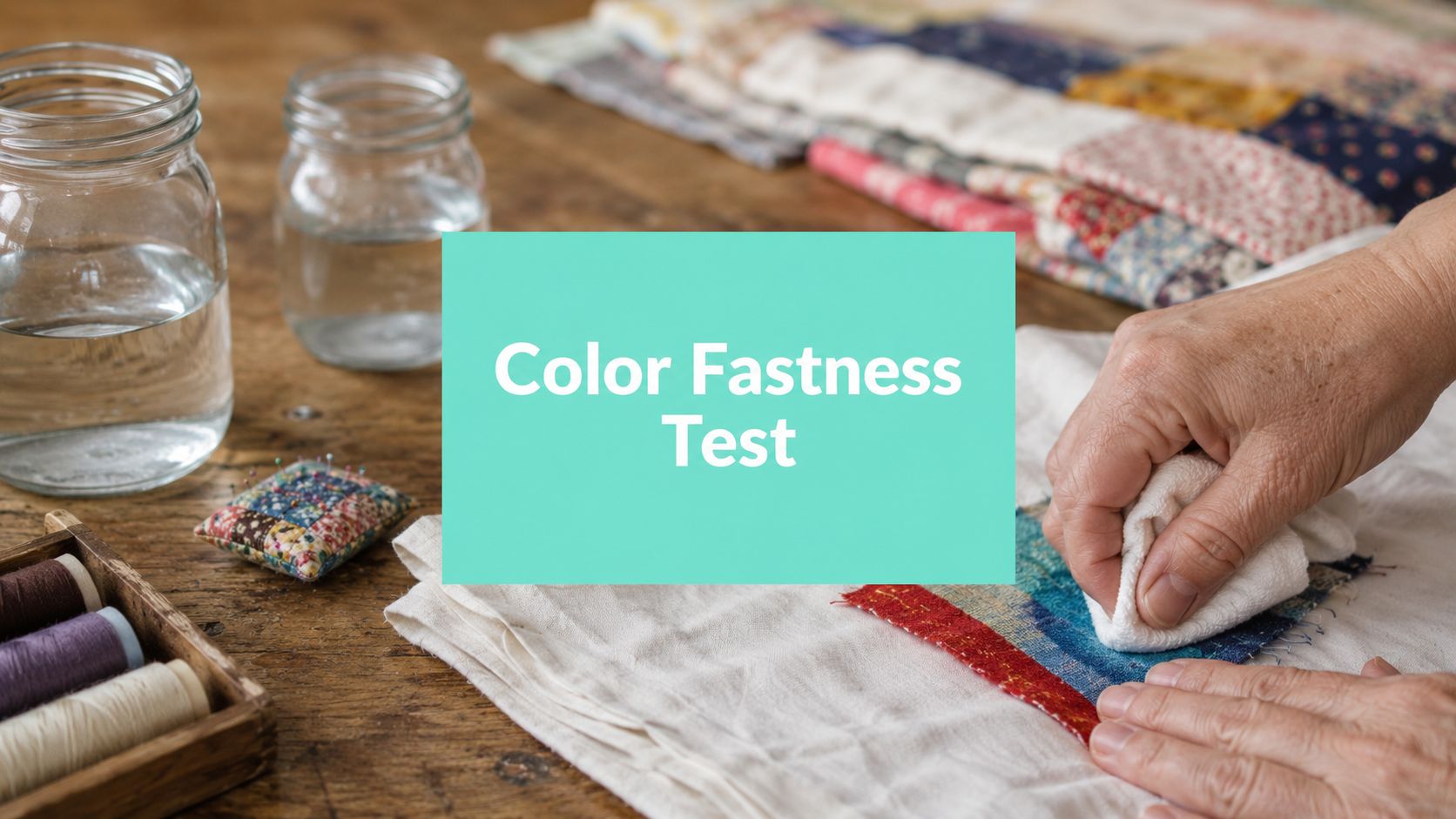 Color Fastness Testing a Quilter's Guide to No-Bleed Fabric - On Pins & Needles Quilting Co.
