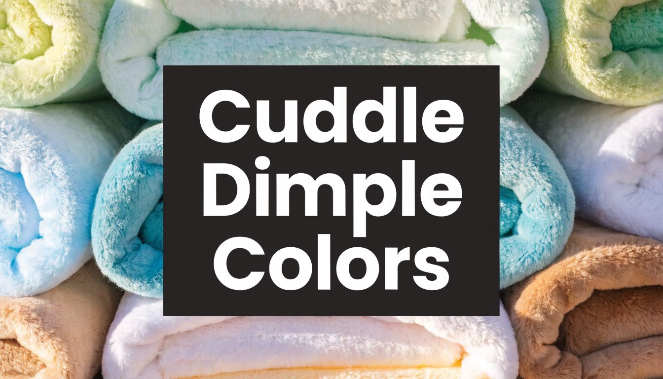 Cuddle Dimple Minky Fabric Colors: OPN Quilting Co. - On Pins & Needles Quilting Co.