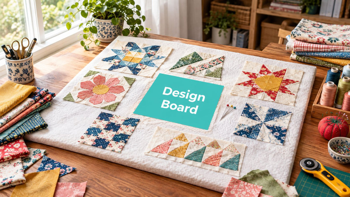 Design Board for Quilting How to Build and Use It Well - On Pins & Needles Quilting Co.