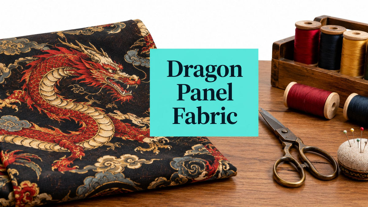 Dragon Panel Fabric Guide to Quilts and Projects - On Pins & Needles Quilting Co.