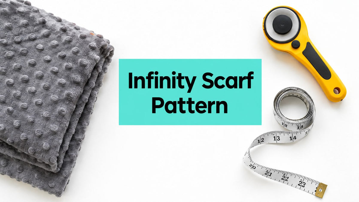Pattern for an Infinity Scarf with Cuddle Minky
