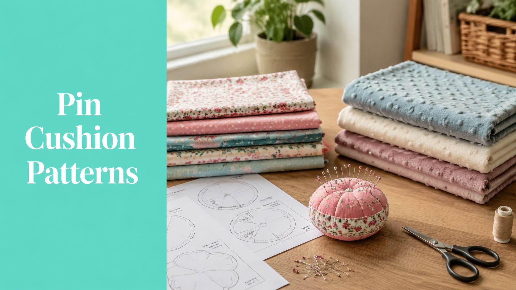 Pattern for Pin Cushions with Printable Templates - On Pins & Needles Quilting Co.