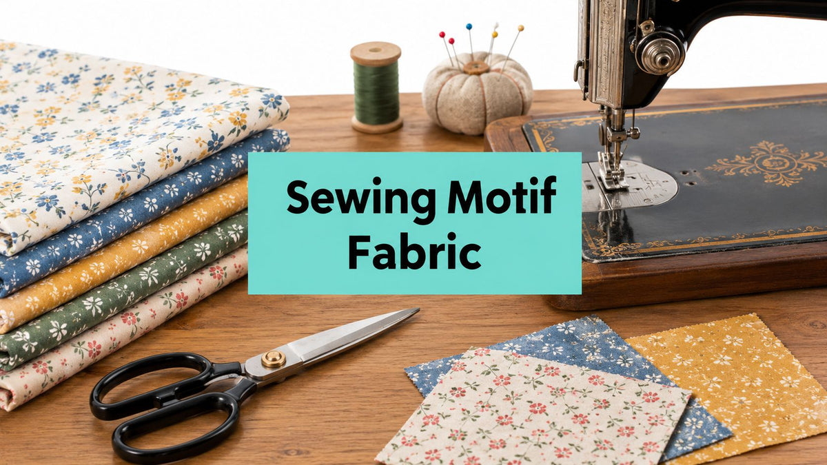 Sewing Motif Fabric Guide for Quilters - On Pins & Needles Quilting Co.