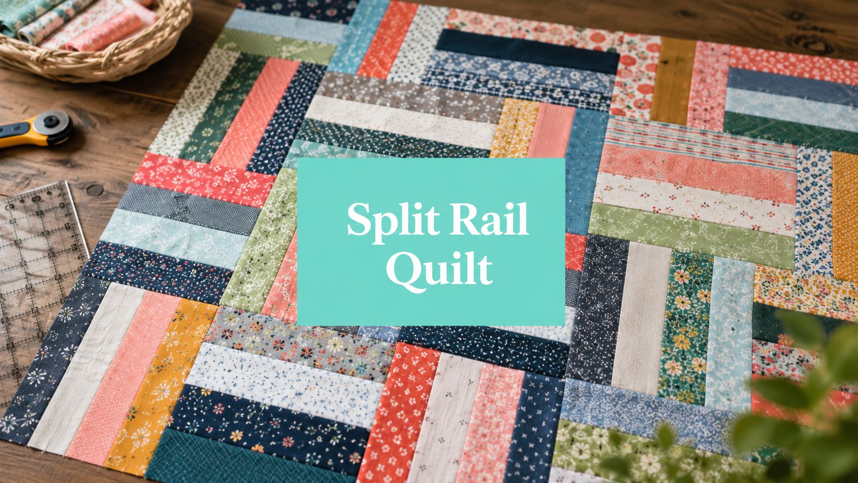 Split Rail Quilt Pattern Free - On Pins & Needles Quilting Co.