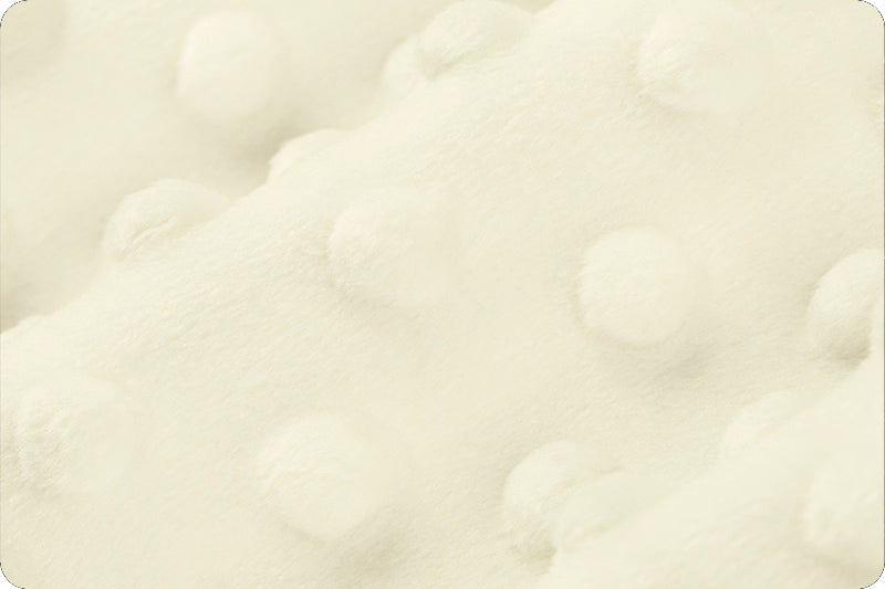Shannon Fabrics Cuddle Dimple Ivory Minky Fabric