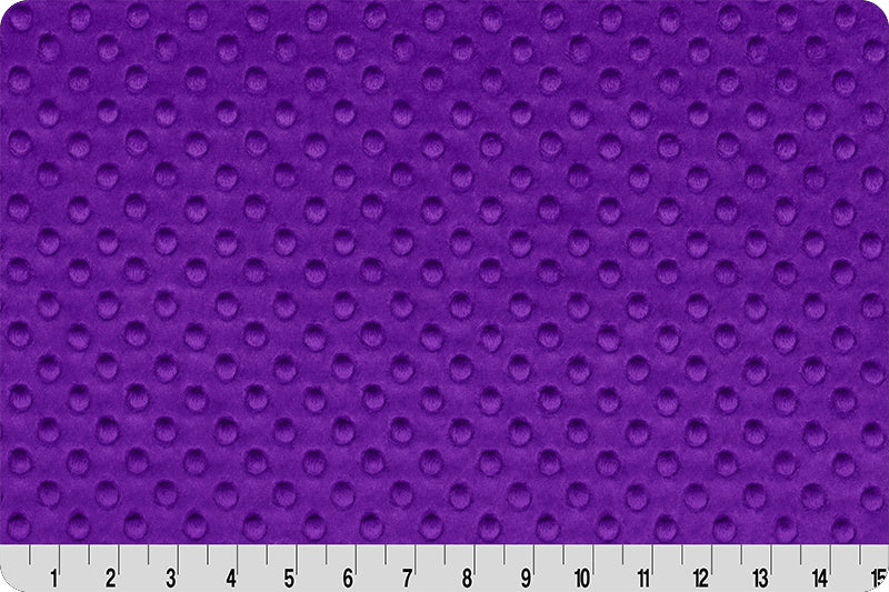 Shannon Fabrics Cuddle Dimple Purple Minky Fabric