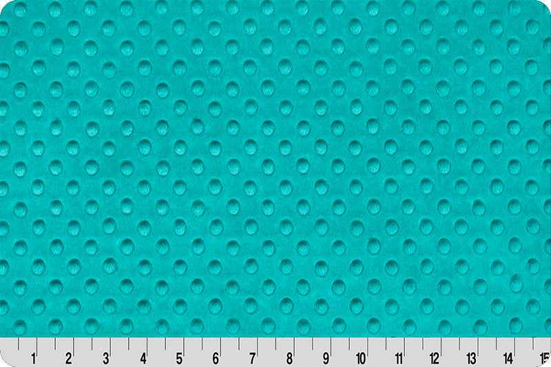 Shannon Fabrics Cuddle Dimple Teal Minky Fabric