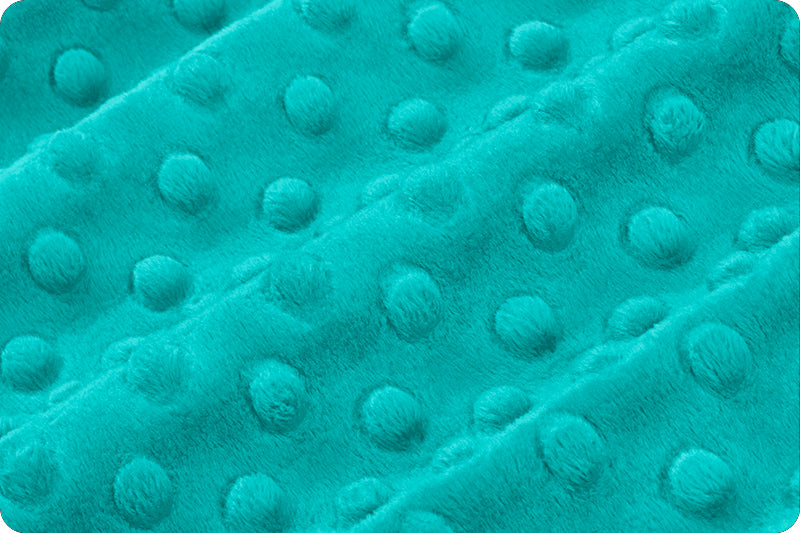 Shannon Fabrics Cuddle Dimple Teal Minky Fabric