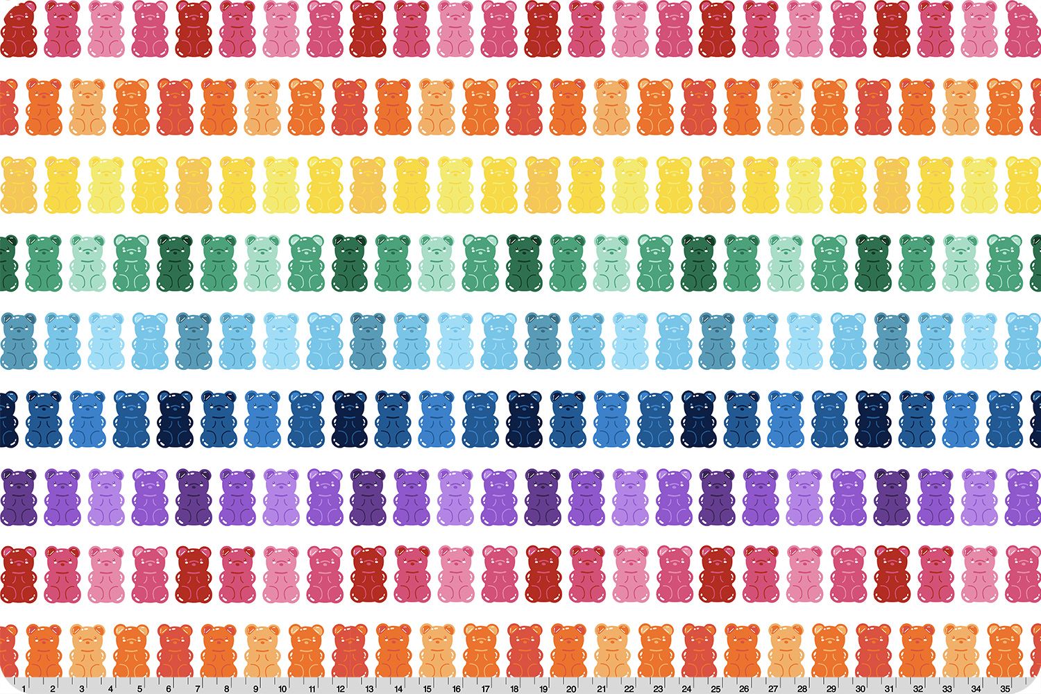 Shannon Fabrics Gummy Bears Digital Cuddle Multi Minky Fabric