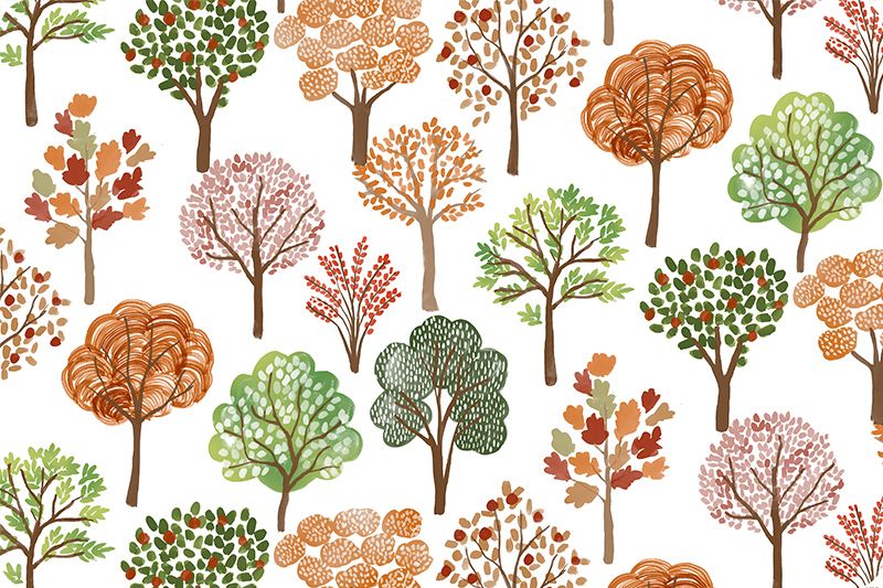 Shannon Fabrics Leafy Lane Digital Cuddle Autumn Minky Fabric