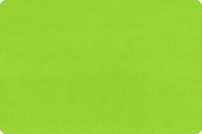 Shannon Fabrics Solid Cuddle 3 Dark Lime Green Minky Fabric