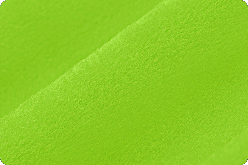 Shannon Fabrics Solid Cuddle 3 Dark Lime Green Minky Fabric