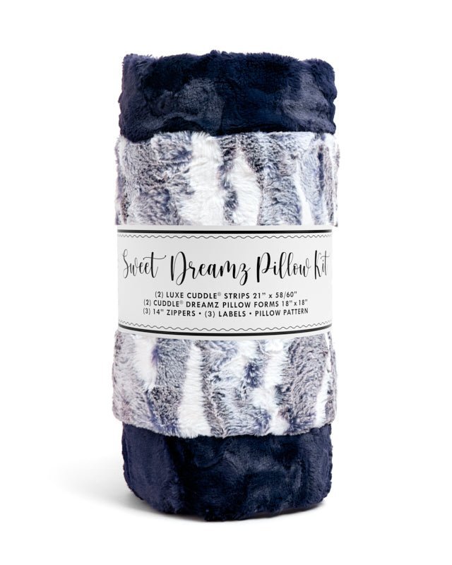 Shannon Fabrics Sweet Dreamz Pillow Kit Frosted Himalayan Navy