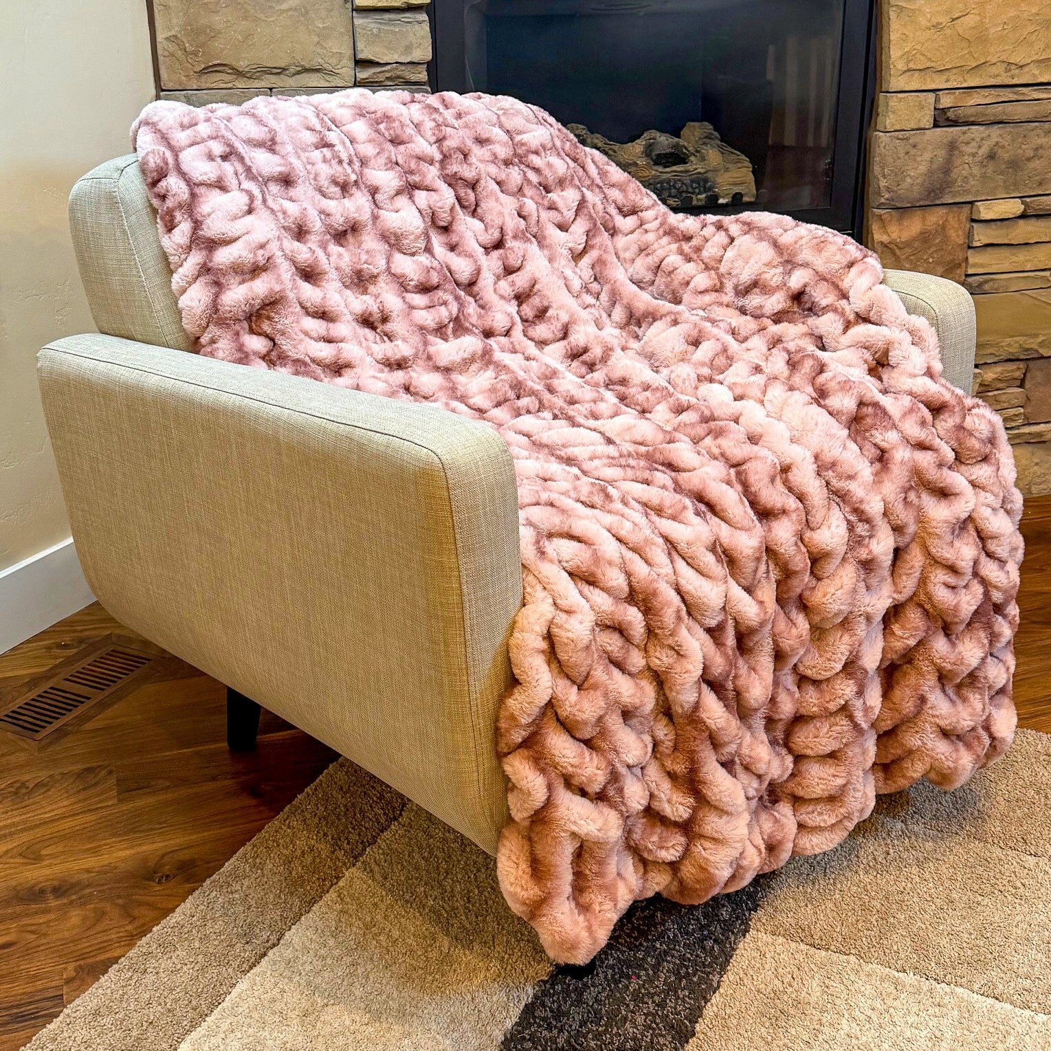 Minky Cuddle Blanket Luxe Milan Enzo Bellini - On Pins & Needles Quilting Co.