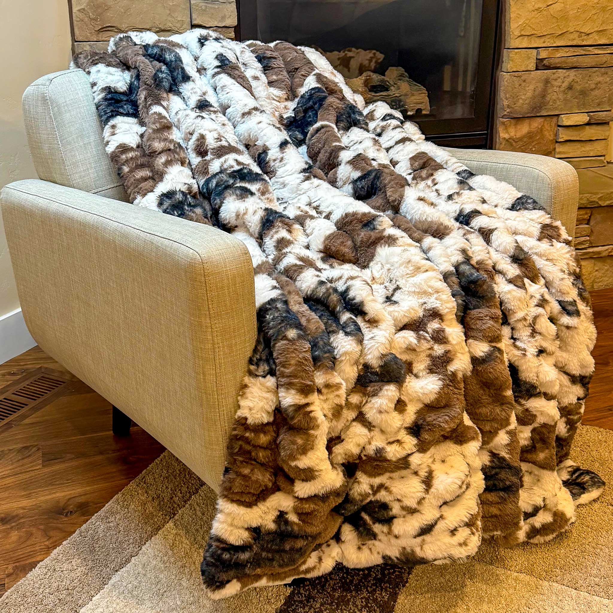 Minky Cuddle Blanket Luxe Milan Pony Mud Pie Minky Blanket - On Pins & Needles Quilting Co.
