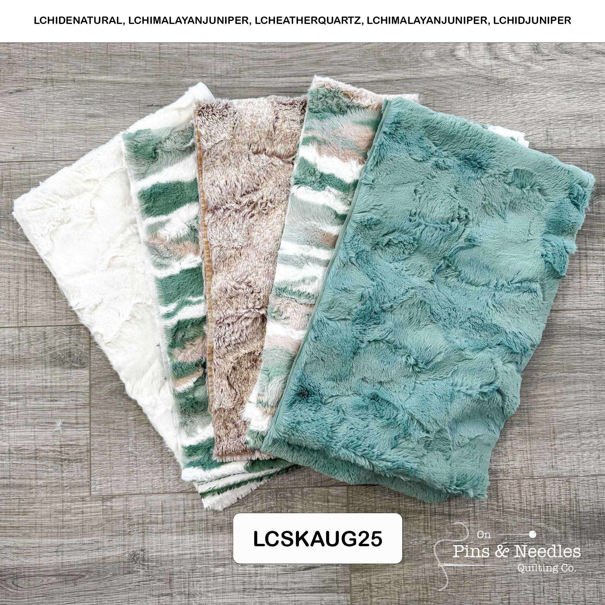 Monthly Bundle 5 Pack of 10" x 60" Luxe Cuddle Strips (August) - Shannon Fabrics - On Pins & Needles Quilting Co.