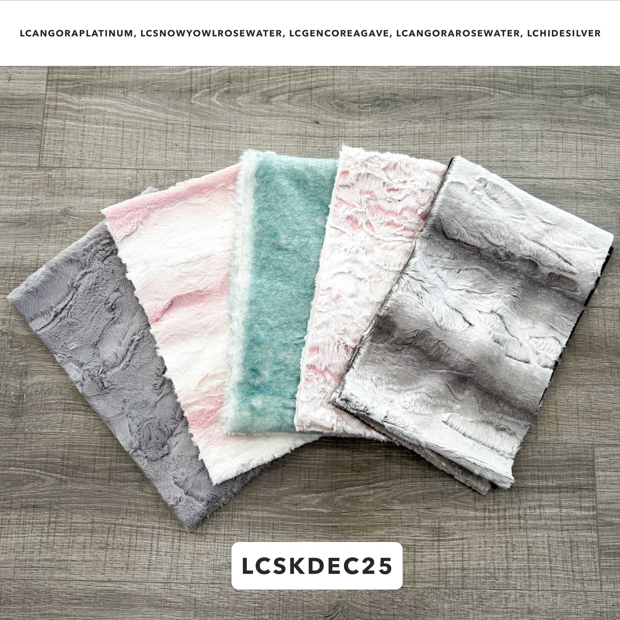 Monthly Bundle 5 Pack of 10" x 60" Luxe Cuddle Strips (December) - Shannon Fabrics - On Pins & Needles Quilting Co.