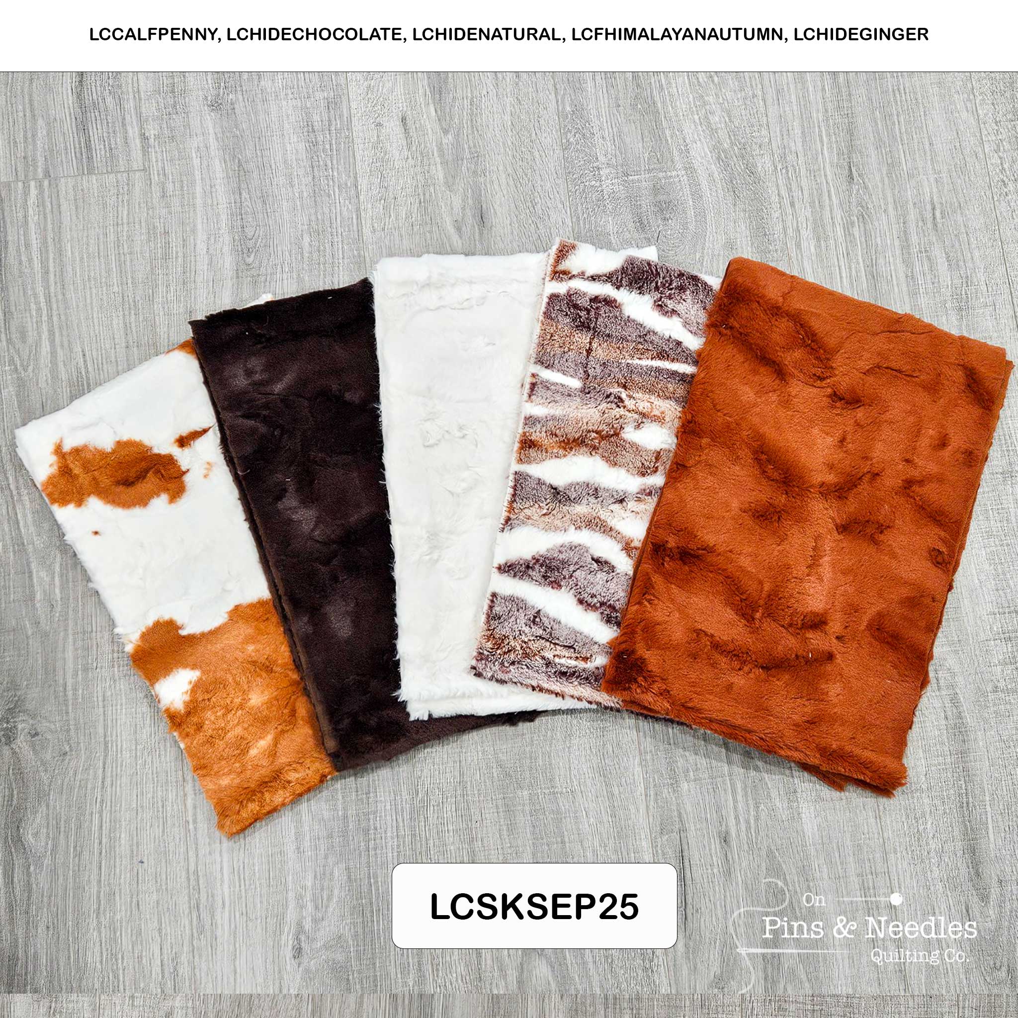 Monthly Bundle 5 Pack of 10" x 60" Luxe Cuddle Strips (September) - Shannon Fabrics - On Pins & Needles Quilting Co.