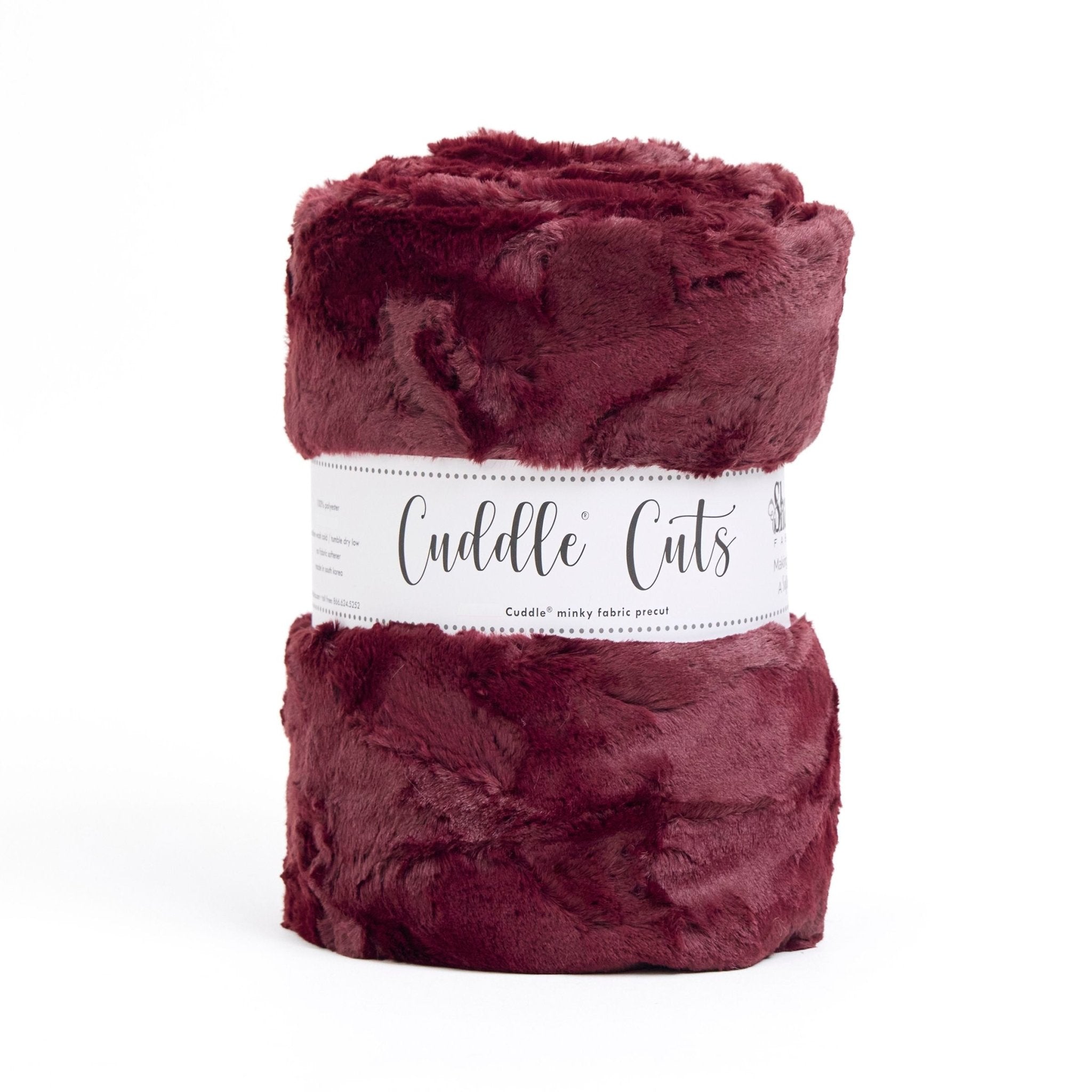 Shannon Fabrics 2.5 Yard Cuddle Cut Mirage 80 Black Cherry Minky Fabric (80"x90") - On Pins & Needles Quilting Co.