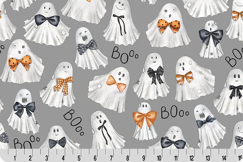 Shannon Fabrics Boo - Ties Digital Cuddle Multi Minky Fabric - On Pins & Needles Quilting Co.