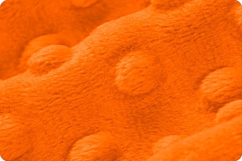 Shannon Fabrics Cuddle Dimple Orange Minky Fabric - On Pins & Needles Quilting Co.