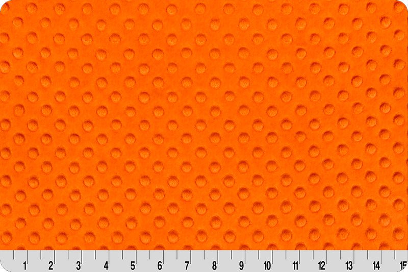 Shannon Fabrics Cuddle Dimple Orange Minky Fabric - On Pins & Needles Quilting Co.