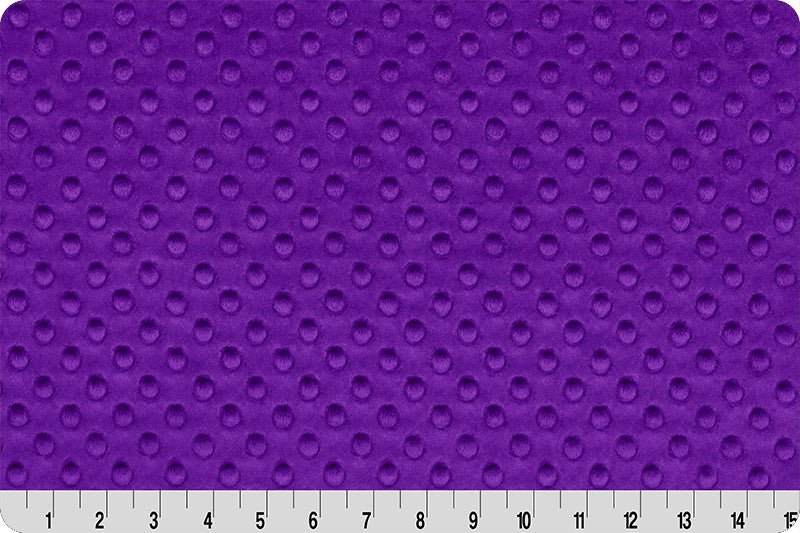 Shannon Fabrics Cuddle Dimple Purple Minky Fabric - On Pins & Needles Quilting Co.