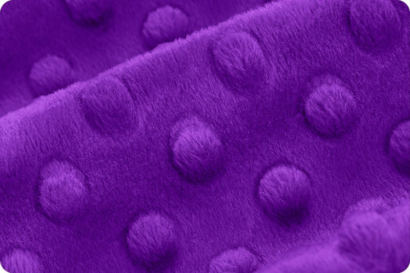 Shannon Fabrics Cuddle Dimple Purple Minky Fabric - On Pins & Needles Quilting Co.
