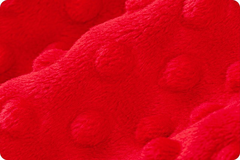 Shannon Fabrics Cuddle Dimple Red Minky Fabric - On Pins & Needles Quilting Co.