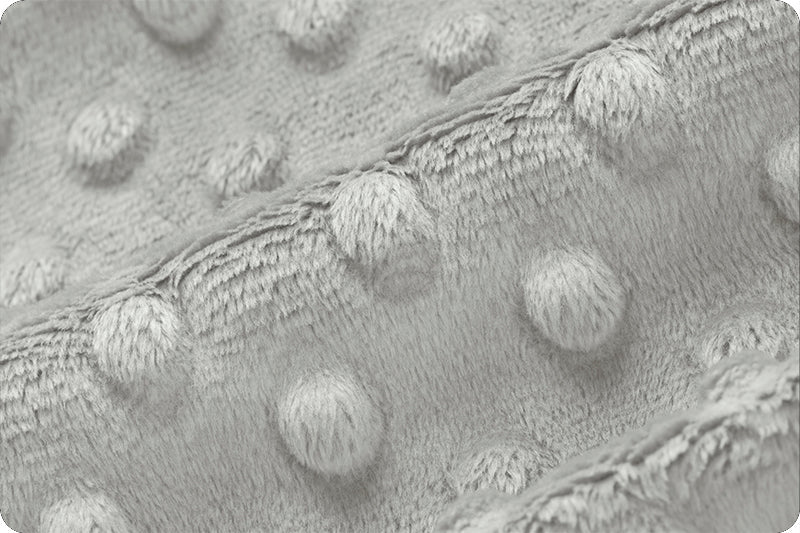 Shannon Fabrics Cuddle Dimple Silver Minky Fabric - On Pins & Needles Quilting Co.