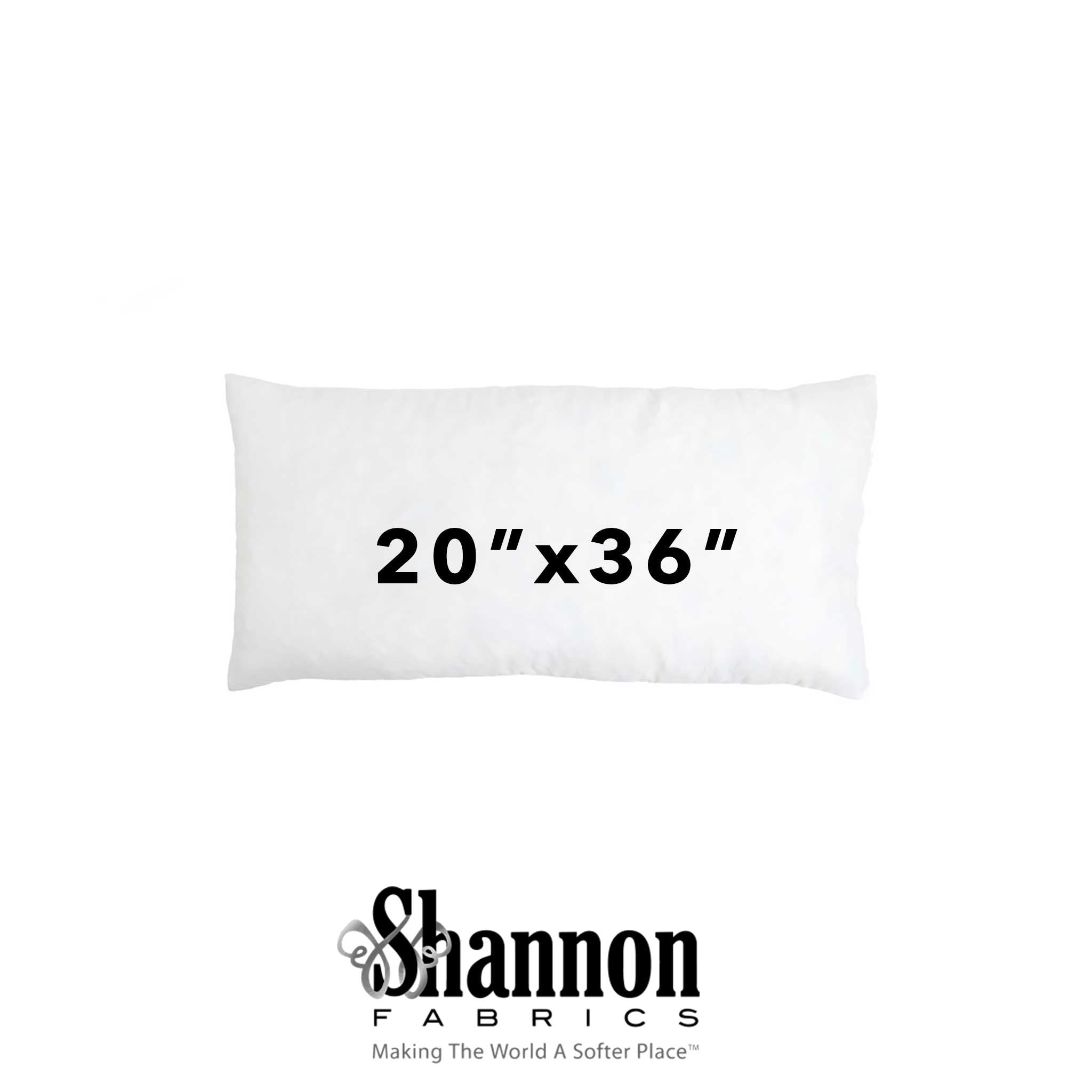 Shannon Fabrics Cuddle Dreamz 20x36" Memory Foam / Gel Fiber Pillow Form - On Pins & Needles Quilting Co.