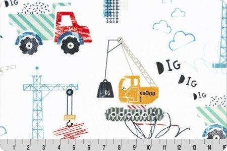 Shannon Fabrics Dig Dig Digital Cuddle Multi Minky Fabric - On Pins & Needles Quilting Co.