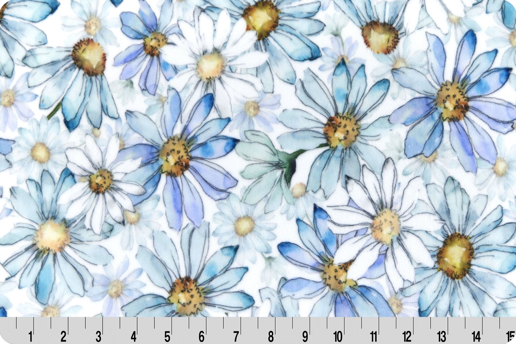 Shannon Fabrics Digital Cuddle Crazy 4 Daisies Multi Minky Fabric - On Pins & Needles Quilting Co.