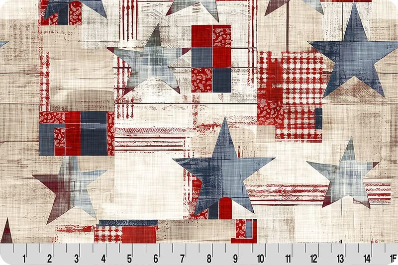 Shannon Fabrics Digital Cuddle Timeless Liberty Multi Minky Fabric - On Pins & Needles Quilting Co.