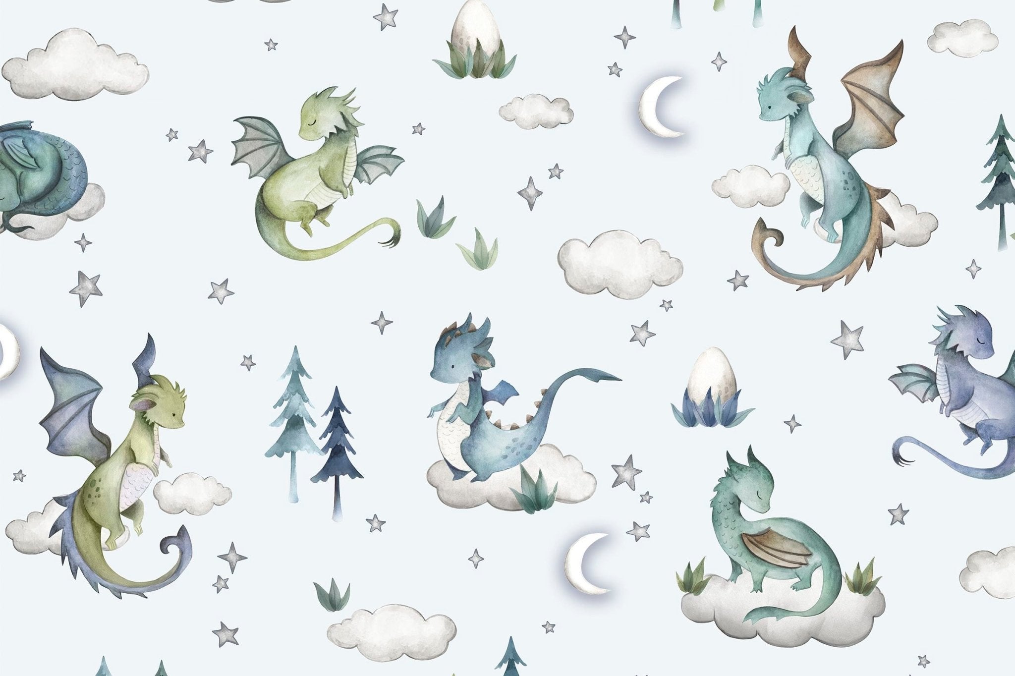 Shannon Fabrics Dragon Dreams Digital Cuddle Multi Minky Fabric - On Pins & Needles Quilting Co.