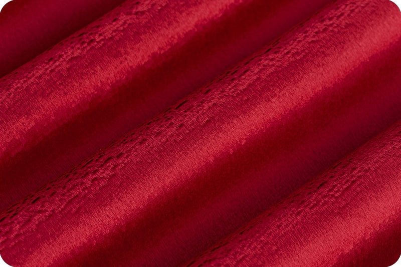 Shannon Fabrics Extra Wide 90" Solid Cuddle 3 Crimson Minky Fabric - On Pins & Needles Quilting Co.