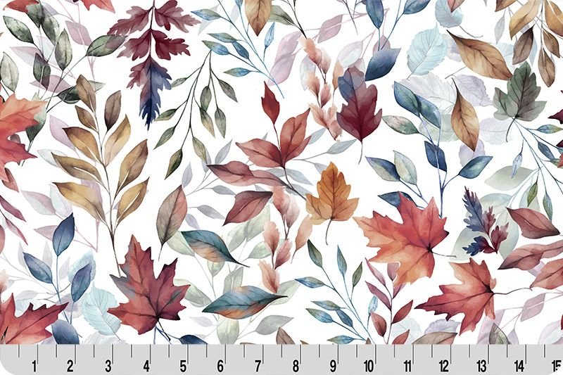 Shannon Fabrics Harvest Hues Digital Cuddle Multi Minky Fabric - On Pins & Needles Quilting Co.