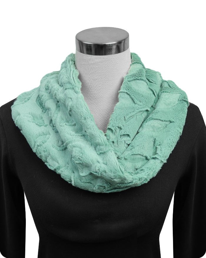 Shannon Fabrics Infinity Scarf Cuddle Kit Poppy Juniper - On Pins & Needles Quilting Co.