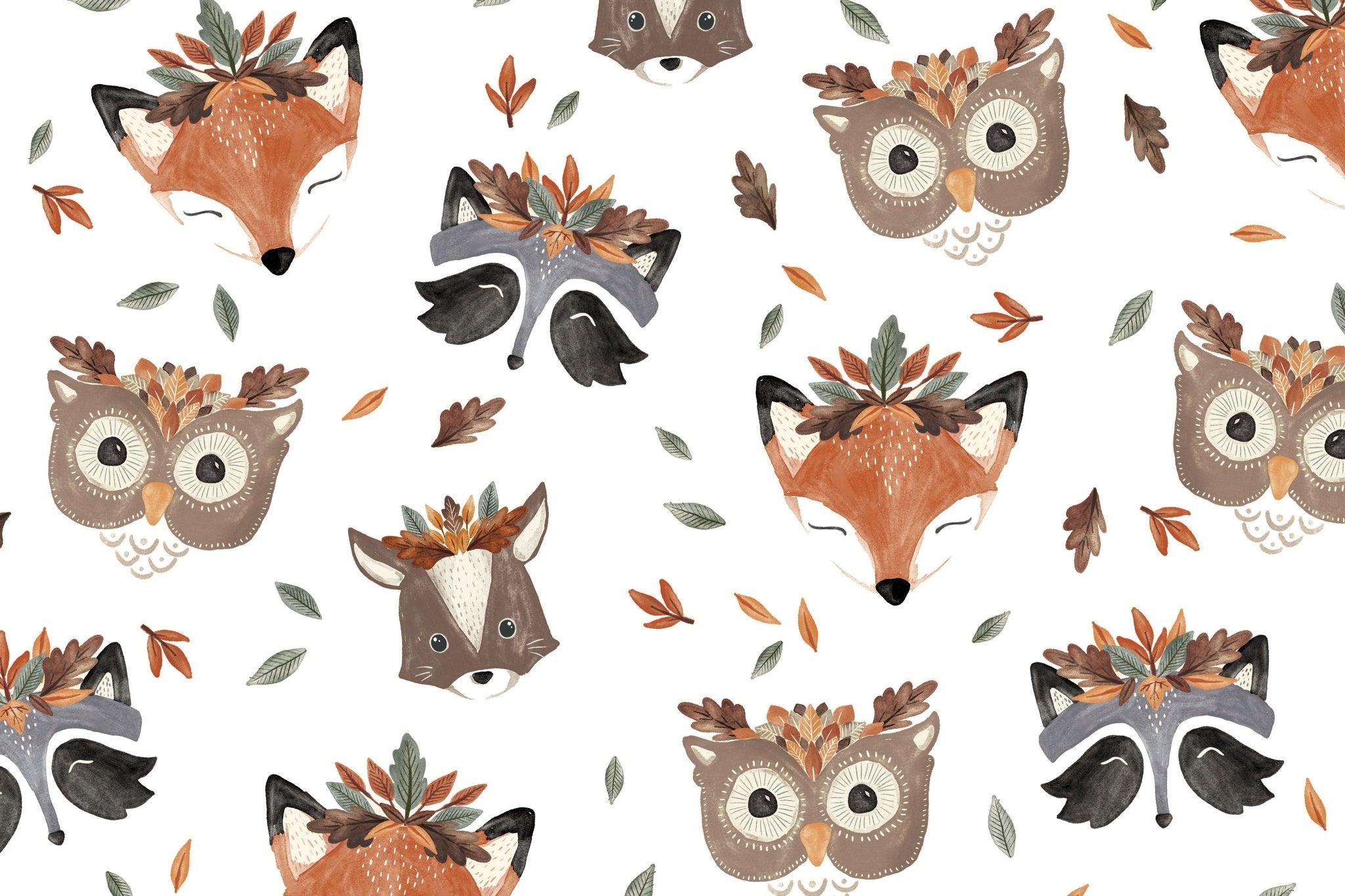 Shannon Fabrics Leaf Me Be Digital Cuddle Multi Minky Fabric - On Pins & Needles Quilting Co.