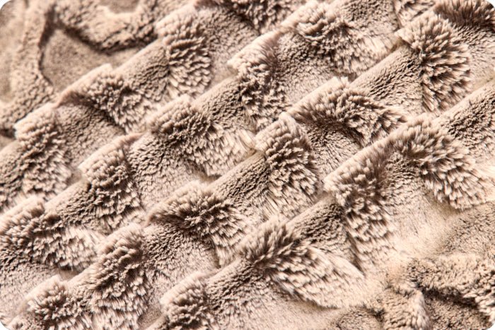 Shannon Fabrics Luxe Cuddle Bunny Bailey Chocolate/Almond Minky Fabric - On Pins & Needles Quilting Co.