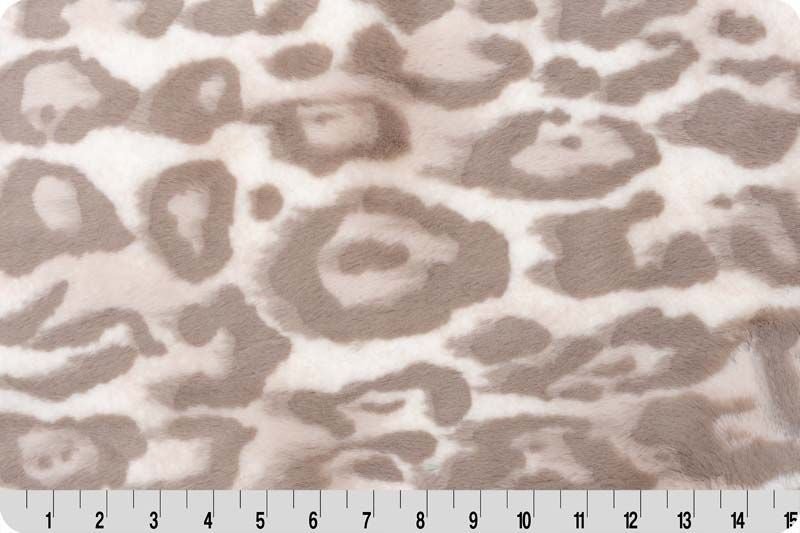 Shannon Fabrics Luxe Cuddle Bunny Jungle Cat Coconut Cream Minky Fabric - On Pins & Needles Quilting Co.