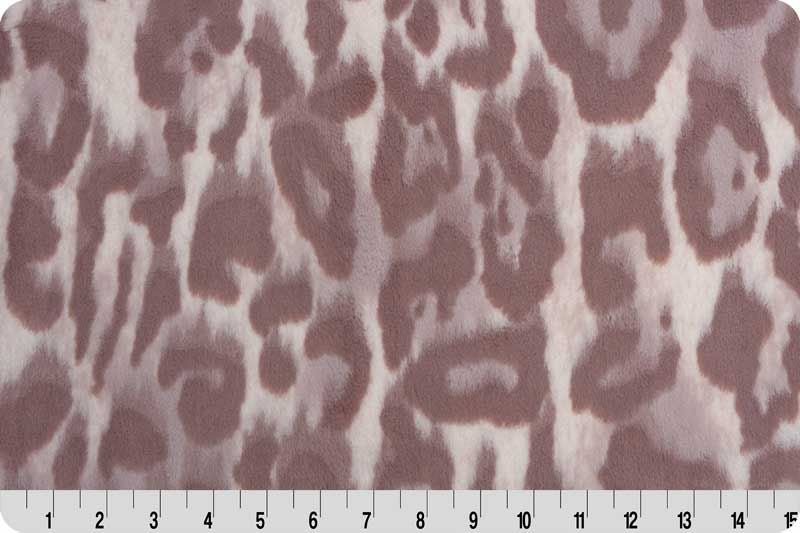 Shannon Fabrics Luxe Cuddle Bunny Jungle Cat Fig Jam Minky Fabric - On Pins & Needles Quilting Co.