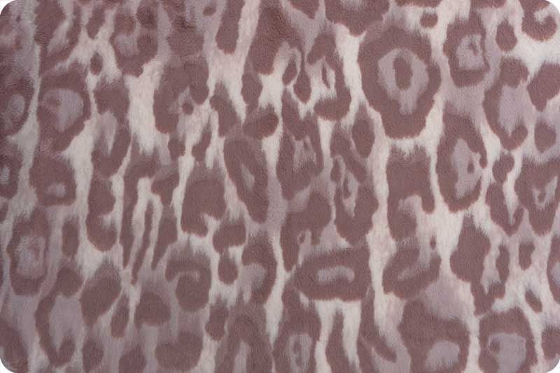 Shannon Fabrics Luxe Cuddle Bunny Jungle Cat Fig Jam Minky Fabric - On Pins & Needles Quilting Co.