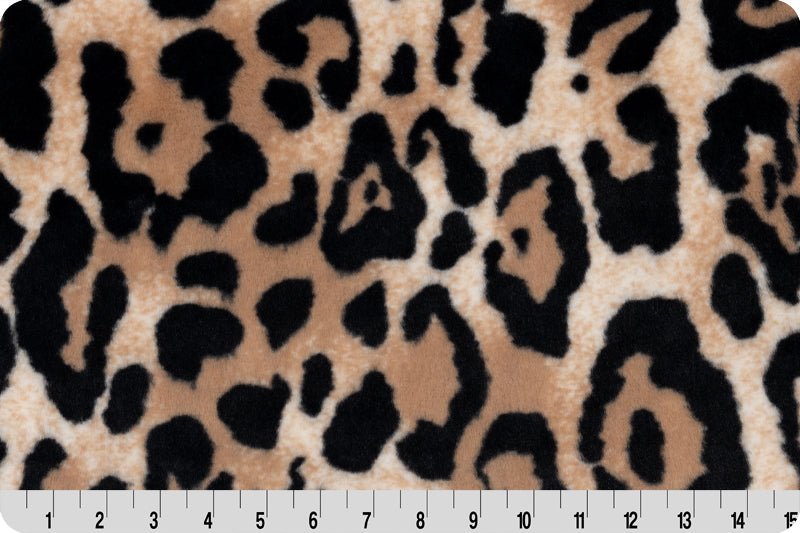 Shannon Fabrics Luxe Cuddle Bunny Jungle Cat Tan Minky Fabric