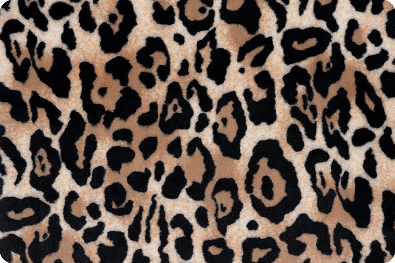 Shannon Fabrics Luxe Cuddle Bunny Jungle Cat Tan Minky Fabric