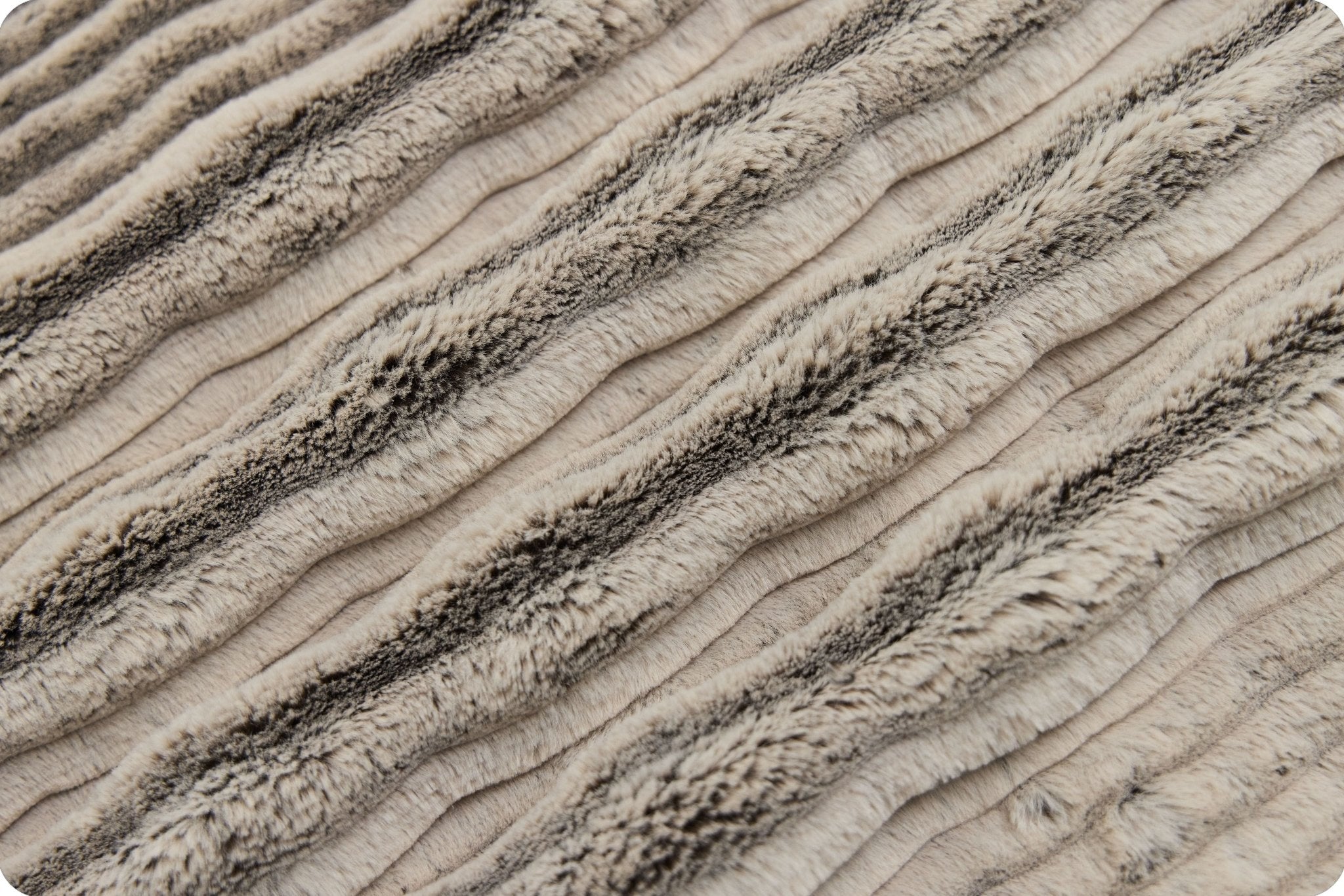 Shannon Fabrics Luxe Cuddle Frosted Oceana Chocolate/Almond Minky Fabric - On Pins & Needles Quilting Co.