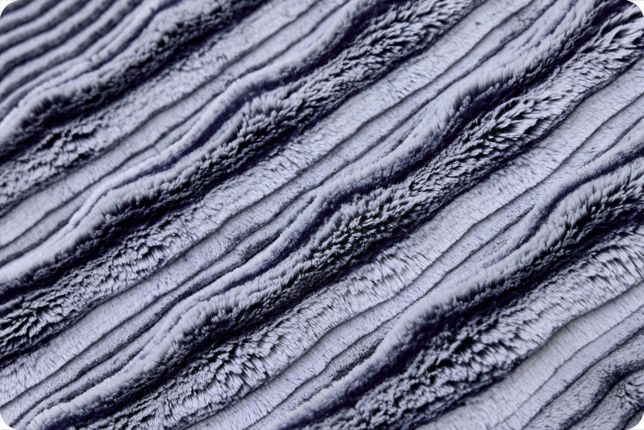 Shannon Fabrics Luxe Cuddle Frosted Oceana Navy/Powder Minky Fabric - On Pins & Needles Quilting Co.