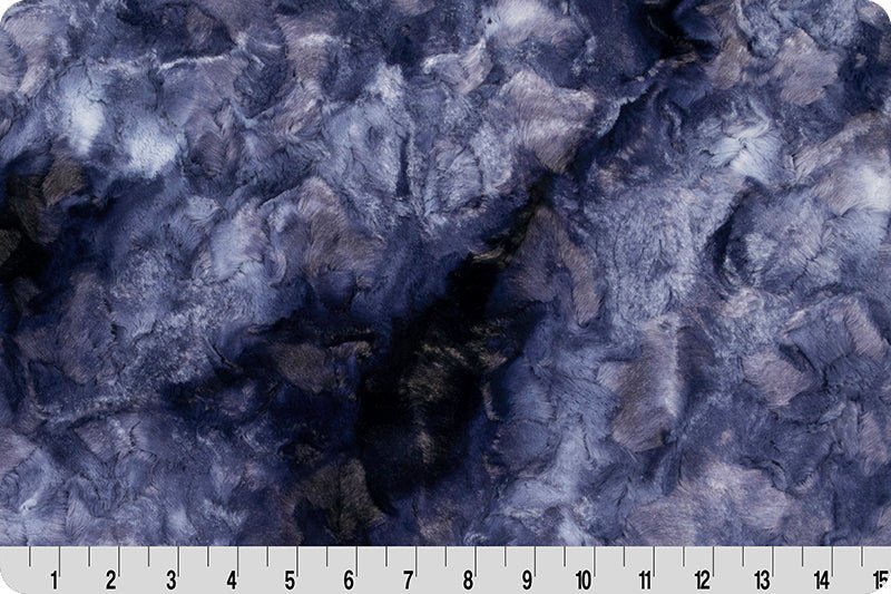 Shannon Fabrics Luxe Cuddle Galaxy Navy Minky Fabric - On Pins & Needles Quilting Co.