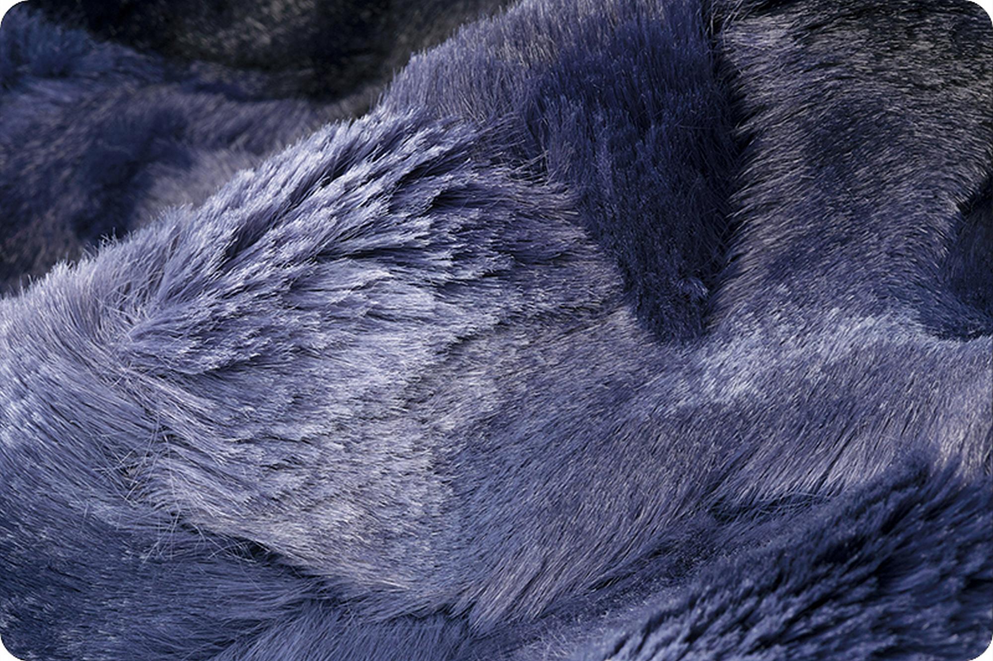 Shannon Fabrics Luxe Cuddle Galaxy Navy Minky Fabric - On Pins & Needles Quilting Co.